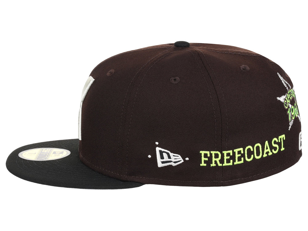 .idk. + LIDS HD FREECOAST HAT [BROWN]